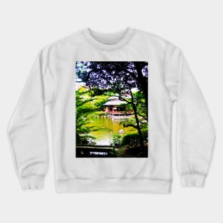 Photography - Japanese garden en tea house Crewneck Sweatshirt